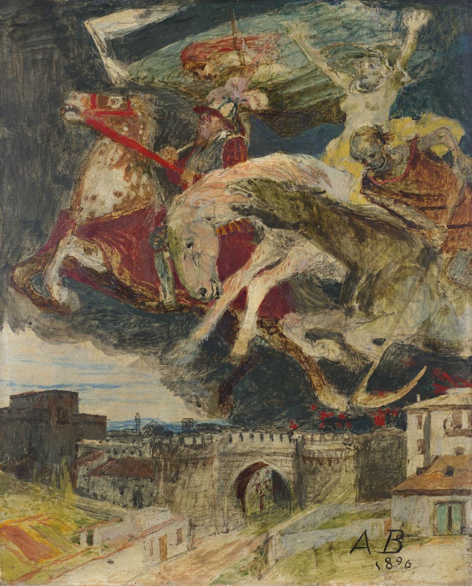 Arnold Böcklin - Der Krieg. Farbskizze - 777 - Kunsthaus Zürich